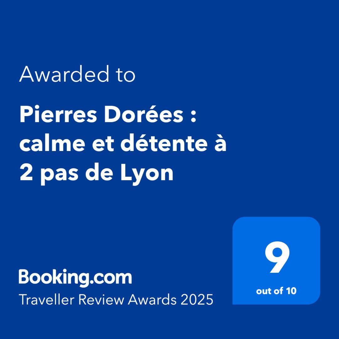 Pierres Dorees : Calme Et Detente A 2 Pas De Lyon Charnay  Eksteriør bilde